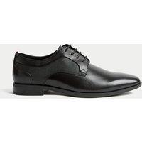 M&S Leather Derby Shoes Black
