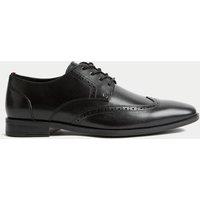 M&S Leather Brogues Black