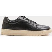 M&S Leather Lace up Trainers Black