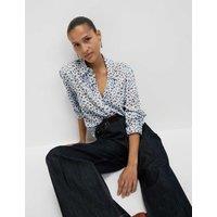 Printed Collared Button Through Shirt