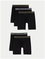 5 Pack Sports Longer Leg Trunks with Stretch