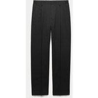 M&S Relaxed Fit Smart Stretch Trousers Black