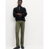 M&S Straight Fit Stretch Jeans Khaki