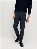 Tailored Fit Check Suit Trousers