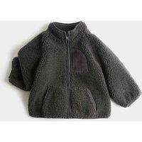 Funnel Neck Borg Jacket (0-3 Yrs)