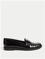 Patent Flat Penny Loafers