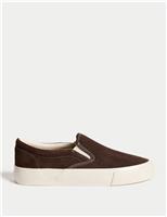 Suede Slip On Trainers