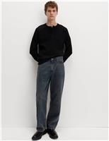 Loose Fit Rigid Denim Jeans