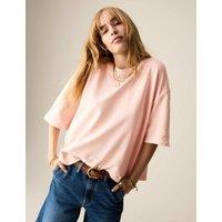 Pure Cotton Crew Neck Boxy Sweatshirt