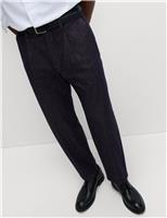 Tapered Fit Smart Pleat Jeans