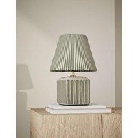 Joshua Ceramic Striped Rechargeable Table Lamp