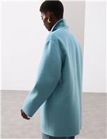 Wool Blend Single Breasted Blazer