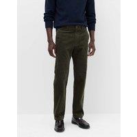 M&S Regular Fit Corduroy Stretch Chinos Dark Khaki