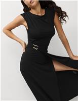 Jersey Twist Front Midaxi Dress