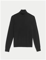 Pure Merino Wool Roll Neck Jumper