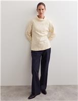 Pure Cotton Floral Embroidered Sweatshirt