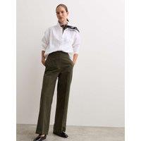 Cotton Rich Straight Leg Trousers