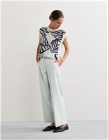 Cotton Rich Twill Straight Leg Trousers