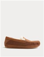 Leather Shearling Freshfeet Moccasin Slippers