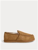 Suede Moccasin Slippers with Freshfeet