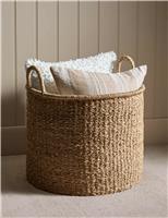Seagrass Large Round Tall Storage Basket