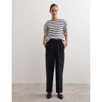 Wool Tapered Pull on Trouser