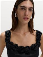 Pure Cotton Flower Detail Corset Top