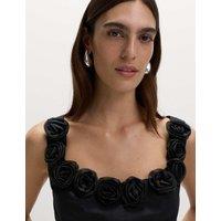 Pure Cotton Flower Detail Corset Top