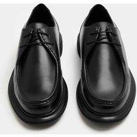 M&S Leather Apron Shoes Black