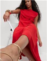 Midaxi Waisted Dress