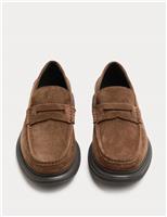 M&S Suede Loafers Brown