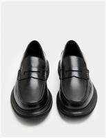 Leather Slip-On Loafers