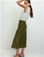 Satin Midaxi Slip Skirt