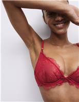 Forget Me Not Lace Wired Plunge Bra (A-E)