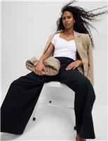 Cotton Rich Sweetheart Neck Slim Fit Top