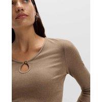 Keyhole Cosy Flute Sleeves Top