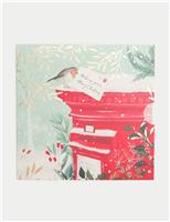 Christmas Robin Post Box Gift Card