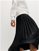 Pleated Midaxi Skirt