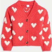 Heart Print Cardigan (0 Mths - 6 Yrs)