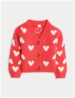 Heart Print Cardigan (0 Mths - 6 Yrs)