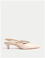 Strappy Kitten Heel Court Shoes