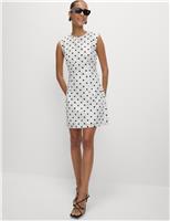 Polka Dot Mini Shift Dress
