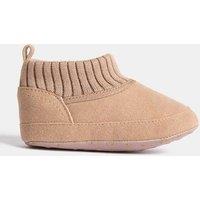 M&S Baby Pram Shoes (0-18 Mths) Tan