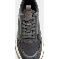 Autograph Lace Up Mesh Runner Trainers Dark Grey Mix