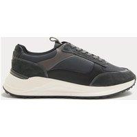 Autograph Lace Up Mesh Runner Trainers Dark Grey Mix