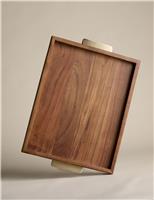 Wooded Ribbed Tray