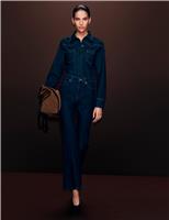 Cotton Rich Denim Fitted Shirt