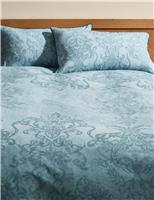 Pure Cotton Odette Damask Bedding Set