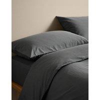 M&S Body Sensor Pure Cotton Bedding Set Charcoal