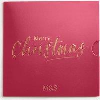 M&S Christmas Red M&S Gift Card No Colour